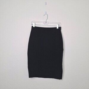 Eileen Fisher Pencil Skirt Sz XS Elastic Waist Pull On Career Minimalist Neutral